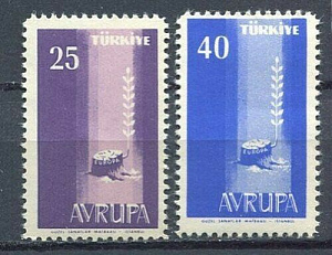 Турция, 1958, Европа CEPT 2 марки